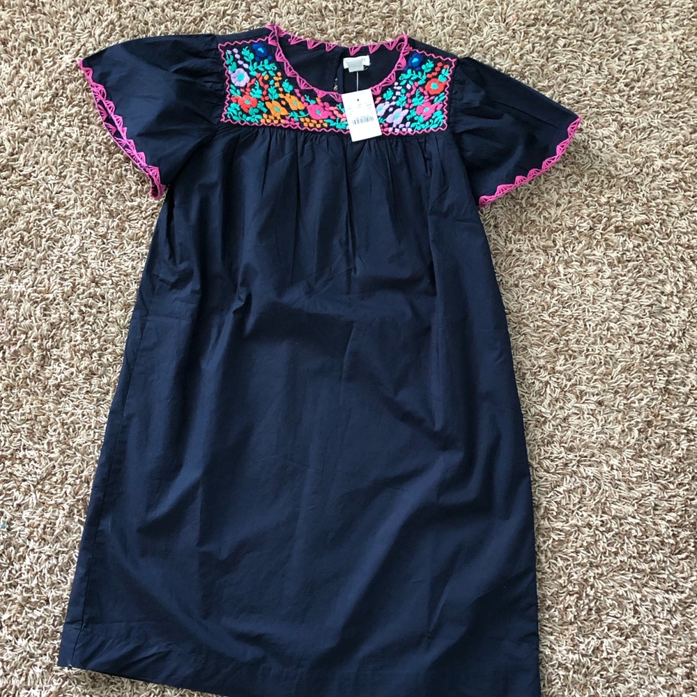 Girls Floral Embroidered Dress